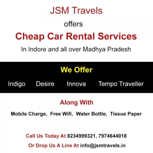 Cheap Car Rentals by JSM Travel, Indore Madhya Pradesh